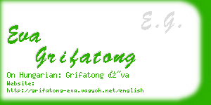 eva grifatong business card